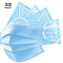 Load image into Gallery viewer, 3 ply Disposable face masks - FDA registered - pack of 50 | Great Quality n Fit.
