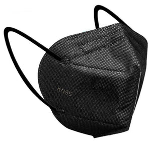Face Mask - Black KN95 Disposable Face Mask With Earloops - High Filtration - 1 Mask - $1 Each