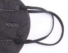 Load image into Gallery viewer, Face Mask - Black KN95 Disposable Face Mask With Earloops - High Filtration - 1 Mask - $1 Each
