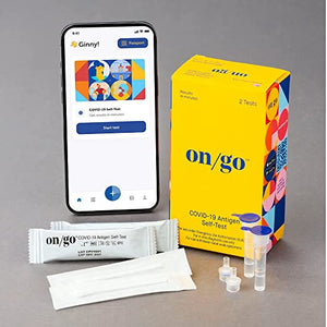 On/Go at-Home COVID-19 Rapid Antigen Self-Test, Test Results in 10 Minutes, FDA Authorized - 2 Tests